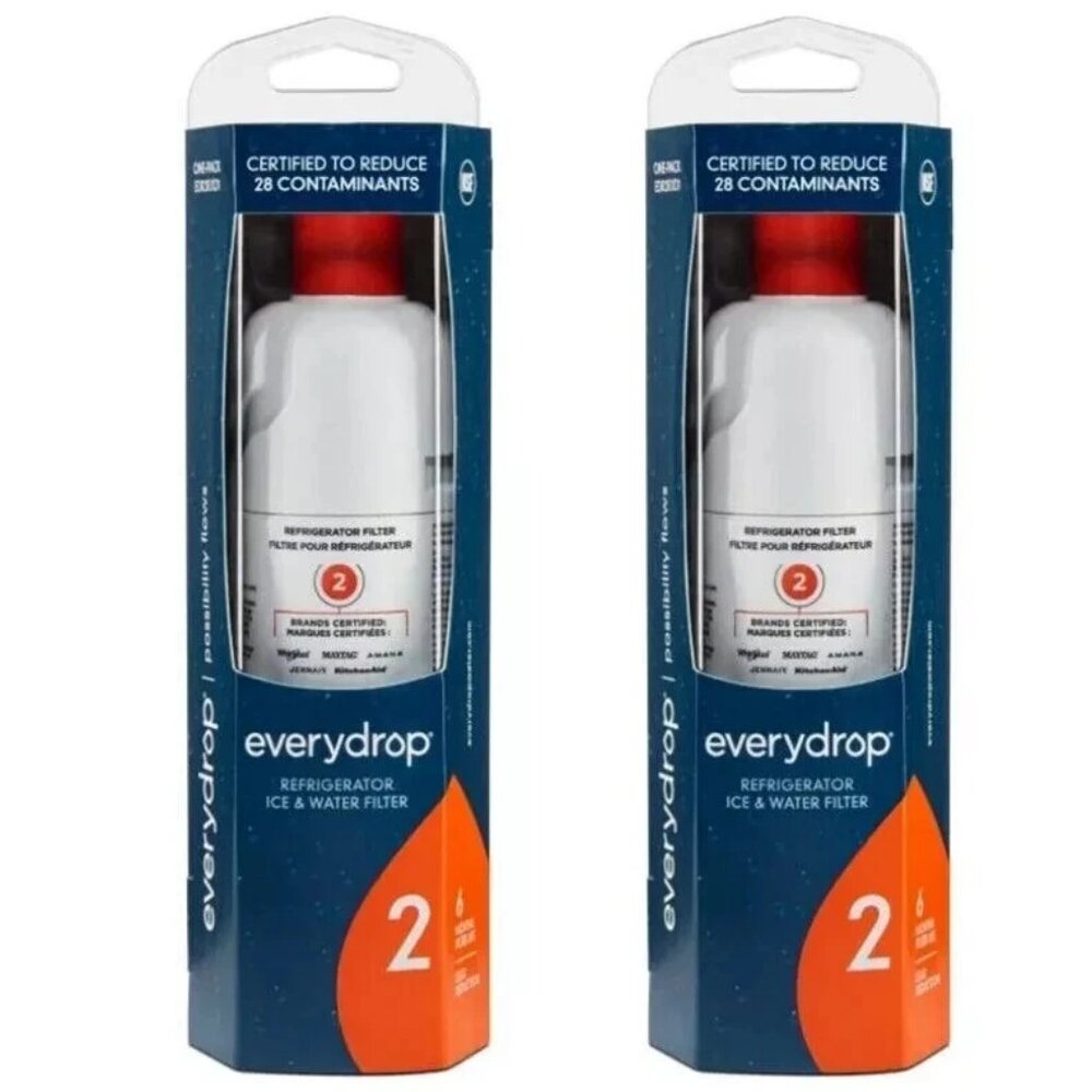 EveryDrop Filter 2 – EDR2RXD1 – 2-Pack Refrigerator Ice & Water Filters – New